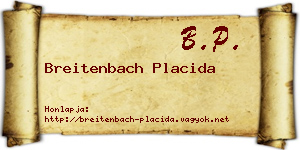 Breitenbach Placida névjegykártya